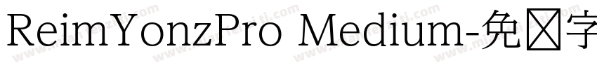 ReimYonzPro Medium字体转换